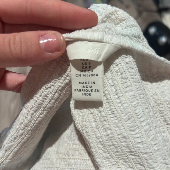 White, Wester, Lacy, H&M, Crop top - Picture 3 of 3